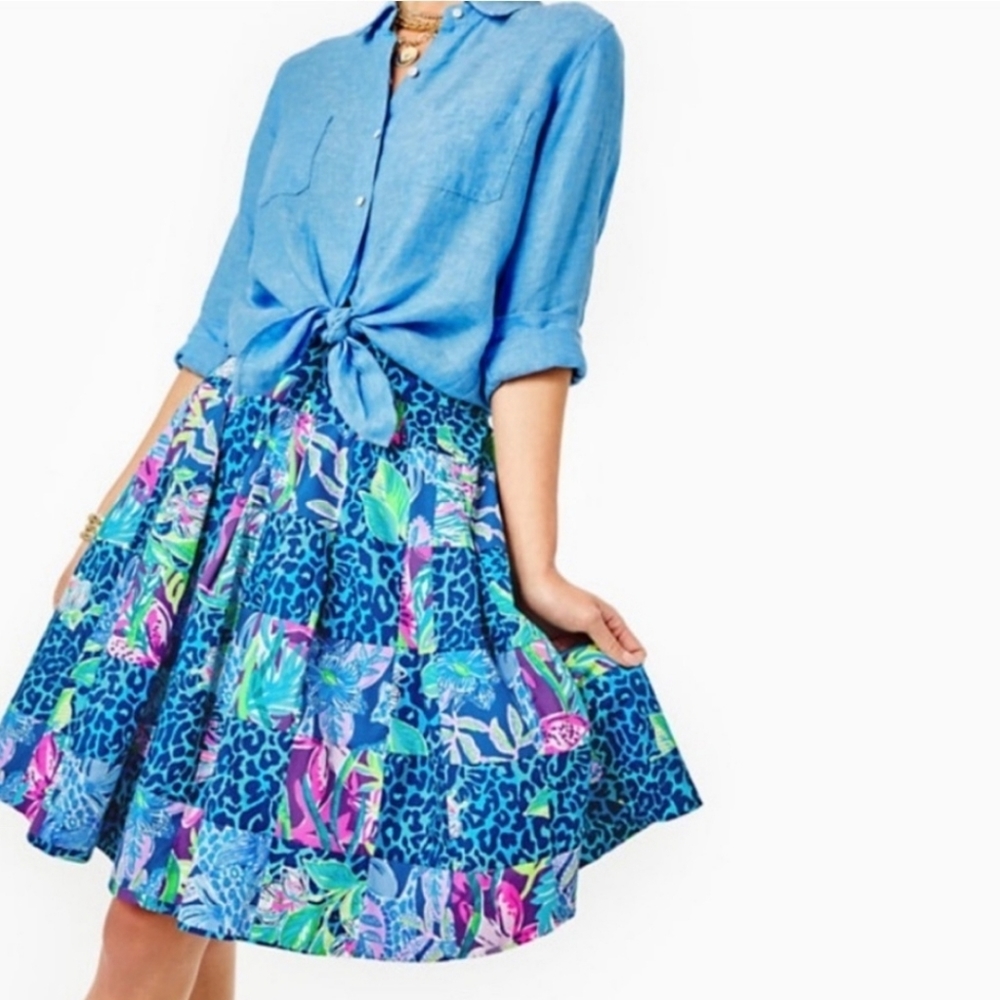NWT Lilly Pulitzer Bryant Patchwork Skirt, size 4